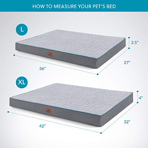 Bedsure Orthopedic Memory Foam Large Dog Bed for Small, Medium, Large ...