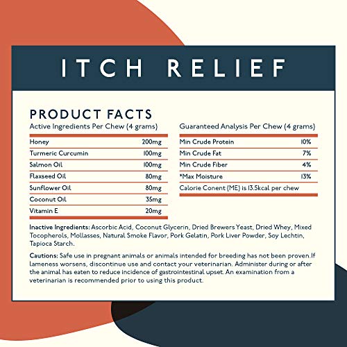 Petlab Co. Itch Relief Chews for Dogs | Anti Itch Dog Chews for