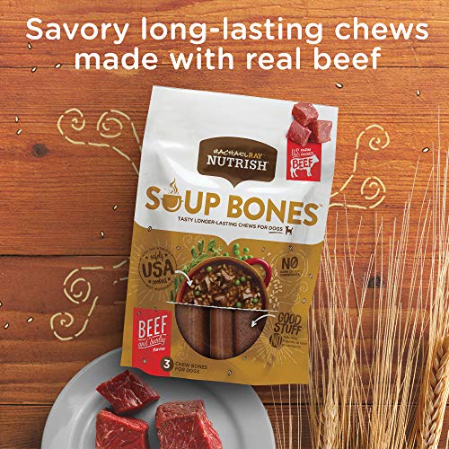 Rachael Ray Nutrish Soup Bones Dog Treats, Beef & Barley Flavor, 11 ...