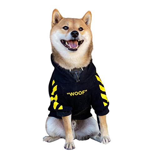 ChoChoCho Woof Dog Hoodie Pet Clothes Stylish Streetwear Cotton ...