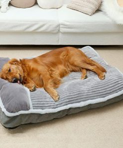 WINDRACING Dog Bed for Small Dogs, Dog Mattress with Pillow for Crate Kennel, Sofa Dog Bed, Super Soft pet Bed for Medium, Jumbo, Small Dogs Breeds,pet Bed Puppy Bed,beds & Furniture