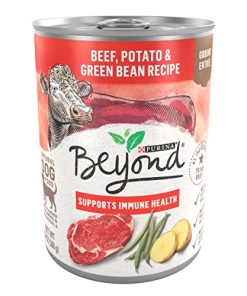 Purina Beyond Beef, Potato, and Green Bean Grain Free Wet Dog Food Natural Pate with Added Vitamins and Minerals – (12) 13 oz. Cans