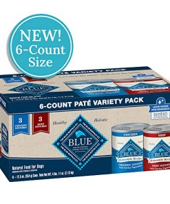 Blue Buffalo Homestyle Recipe Chicken & Beef Pate Wet Dog Food Variety Pack for Adult Dogs, Whole Grain, 12.5 oz. Cans (6 Pack)