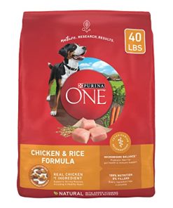 Purina ONE Chicken and Rice Formula Dry Dog Food – 40 lb. Bag