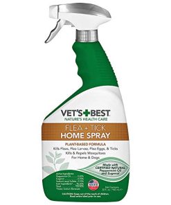 Vet’s Best Flea and Tick Home Spray – Dog Flea and Tick Treatment for Home – Plant-Based Formula – Certified Natural Oils – 32 oz