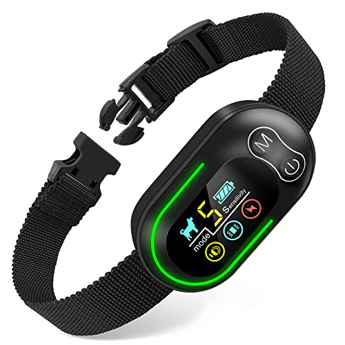 Dog Bark Collar,XULE KAIBOO Rechargeable Electronic Bark Collar – Anti-Barking – Shock Vibration Beep Static – for All Breeds & Sizes Small Medium Large Dogs