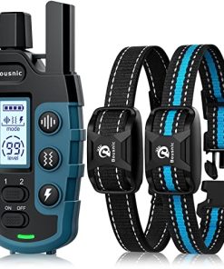 Bousnic Dog Shock Collar 2 Dogs (5-120Lbs) – 3300 ft Waterproof Training Collar for Dogs Large Medium Small with Rechargeable Remote, Beep (1-8) Vibration (1-16) and Humane Shock (1-99) Modes