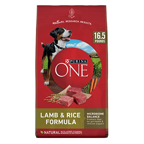 Purina ONE Dry Dog Food Lamb and Rice Formula – 16.5 lb. Bag