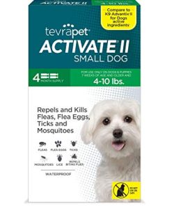 Activate II Flea and Tick Prevention for Dogs | 4 Count | Small Dogs 4-10 lbs | Topical Drops | 4 Months Flea Treatment