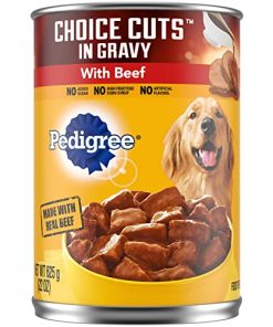 PEDIGREE CHOICE CUTS in Gravy Adult Canned Wet Dog Food with Beef, (12) 22 oz. Cans