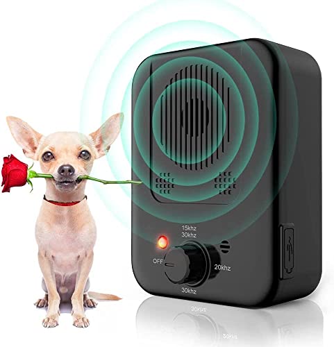 Dog Barking Control Devices,3 Frequency Sonic Bark Deterrents,Rechargeable Anti Barking Device 30Ft Dog Barking Deterrent Ultrasonic Dog Barking Deterrent Stop Bark Box,Gentle Dog Indoor Outdoor