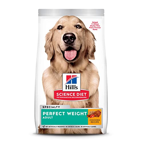 Hill’s Science Diet Adult Perfect Weight Chicken Recipe Dry Dog Food, 25 lb. Bag
