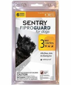 Fiproguard Flea & Tick Squeeze-On for Dogs Upto 22 lbs, 6-PACK