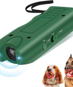 Anti Barking Control Device, 3-in-1 Dual Sensor Ultrasonic Dog Bark Deterrent with LED Light – 33ft Range, Ultrasonic Dog Chaser, Dog Whistle to Stop Barking – Dog Barking Control | Barking Silencer