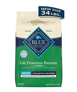 Blue Buffalo Life Protection Formula Natural Adult Dry Dog Food, Lamb and Brown Rice 34-lb