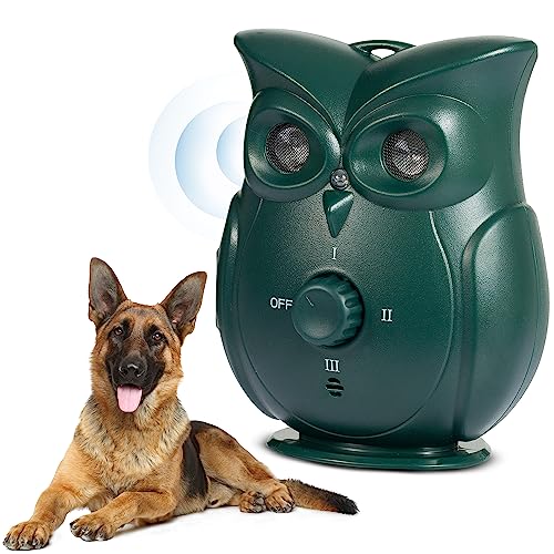 XATIA Anti Barking Device, Ultrasonic Dog Bark Control Devices with Adjustable Ultrasonic Level Control, Stop Dog Bark Deterrents 55FT Range Outdoor Indoor