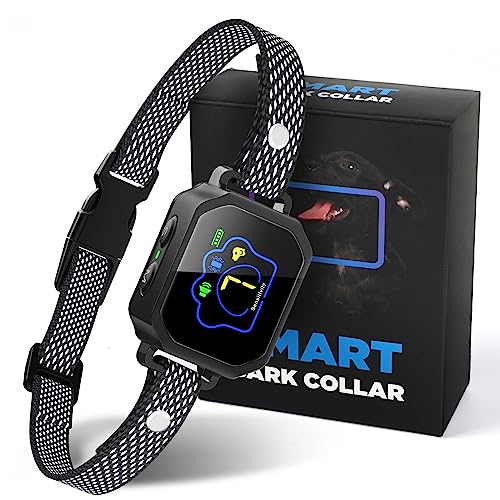 Jewyow Bark Collar for Large Medium Small Dogs, Automatic Anti-Barking Collar with 7 Adjustable Sensitivity & Beep, Vibration for Barking Control, Type-C Rechargeable Collar, IPX7 Waterproof