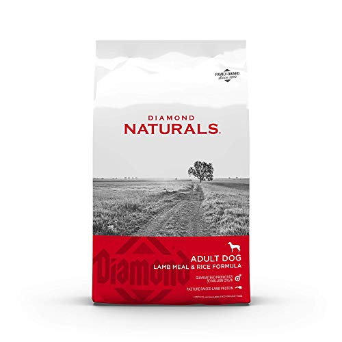 Diamond Naturals Adult Real Meat Recipe Premium Dry Dog Food With Real Pasture Raised Lamb Protein 40Lb