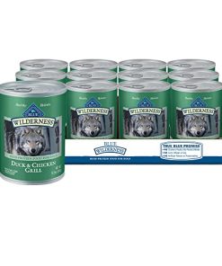 Blue Buffalo Wilderness High Protein, Natural Adult Wet Dog Food, Duck & Chicken Grill 12.5-oz cans (Pack of 12)