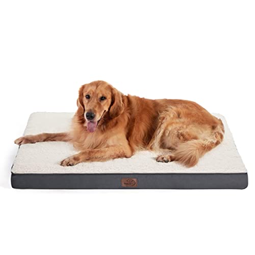 Bedsure XL Dog Bed Extra Large Orthopedic Dog Bed – Dog Beds with Removable Washable Cover for Extra Large Dogs, Egg Crate Foam Pet Bed Mat, Suitable for Dogs Up to 100 lbs