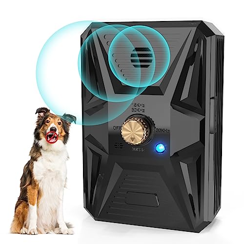 Dog Barking Control Devices, 3 Frequency Anti Barking Device, 33Ft Ultrasonic Dog Barking Contol Devices, Rechargeable Stop Dog Barking Indoor Outdoor for Small Large Dog Anti Barking Deterrent Device