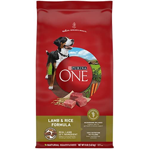 Purina ONE Dry Dog Food Lamb and Rice Formula – 8 lb. Bag