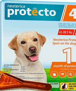 Flea and Tick Prevention for Dogs & Puppies – Flea Medicine & Home Pest Control – Topical Treatment & Mosquito Repellent for Dogs – Small, Medium and Extra Large Drops in Pack (1 Dose), 46-89 lbs
