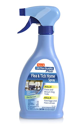 Hartz UltraGuard Plus Flea & Tick Home Spray, Kills Fleas and Ticks, Clean Fresh Scent, 16 Ounce