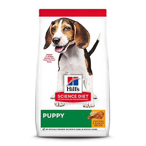 Hill’s Science Diet Dry Dog Food, Puppy, Chicken Meal & Barley Recipe, 30 lb. Bag