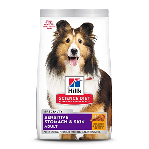 Hill’s Science Diet Dry Dog Food, Adult, Sensitive Stomach & Skin, Chicken Recipe, 30 lb. Bag