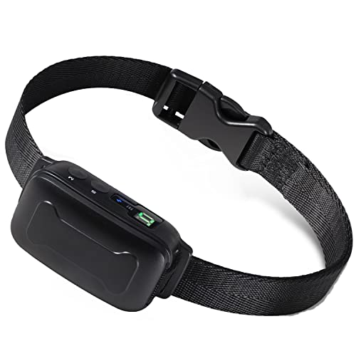 Axhpn Rechargeable Dog Bark Collar with Beep Vibration and Optional Shock, Anti Barking Collar with 6 Adjustable Sensitivity and Intensity for Small Medium Large Dogs