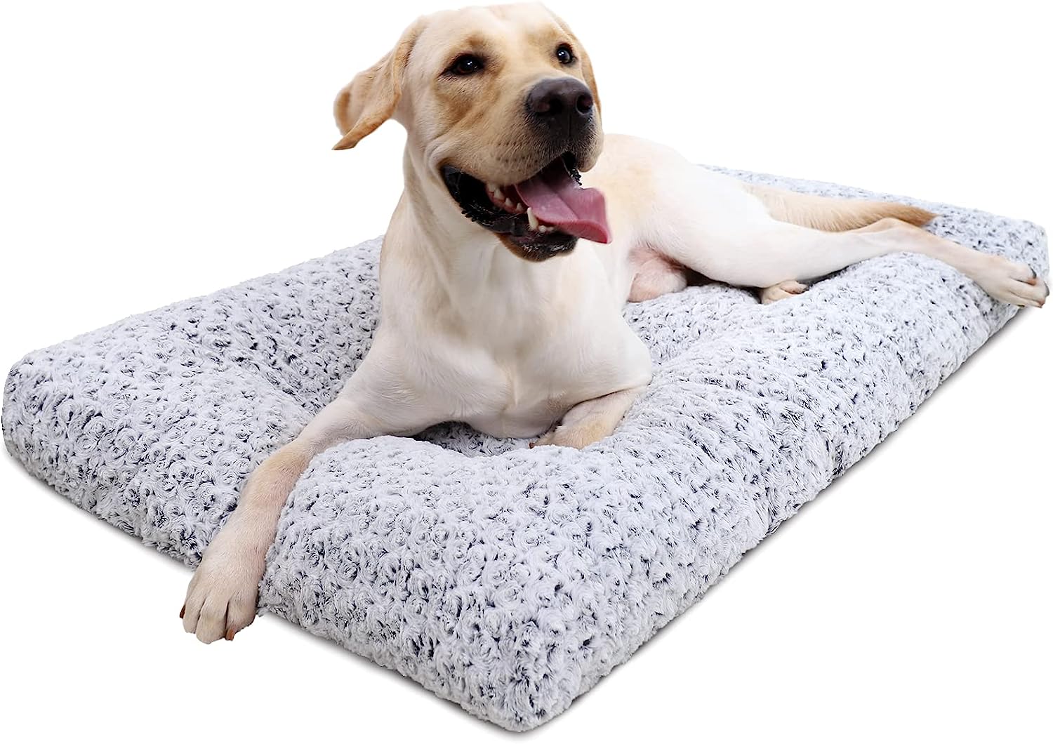 Washable Dog Bed Deluxe Plush Dog Crate Beds Fulffy Comfy Kennel Pad Anti-Slip Pet Sleeping Mat for Large, Jumbo, Medium, Small Dogs Breeds, Review