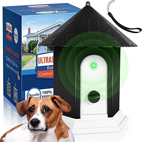 Anti Barking Device, Dog Barking Control Devices Up to 50 Ft Range Dog Training & Behavior Aids, 2 in 1 Ultrasonic Dog Barking Deterrent Devices, Outdoor Anti Barking Device Safe for Humans & Dogs
