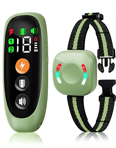 Dog Training Collar with Remote, Rechargeable Dog Shock Collar for Dogs with 3 Training Modes, Waterproof Training Collar for Dogs, Dog Shock Collar with Remote 2600FT, Breeds