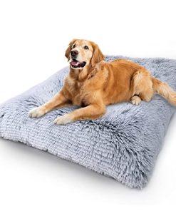 Vonabem Dog Bed Crate Pad, Washable Dog Crate Beds for Large Medium Small Dogs Breeds, Deluxe Plush Anti-Slip Pet Beds, Fulffy Kennel Pad 36 inch