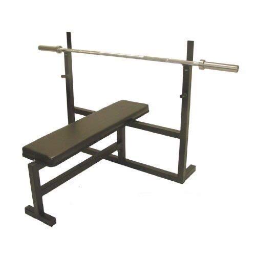 Olympic Bench Press and Olympic 300 Lbs Gray/Black Set