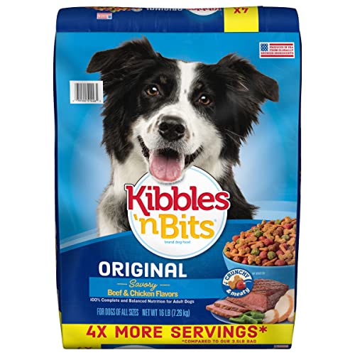 Kibbles ‘N Bits Original Savory Beef & Chicken Flavors Dry Dog Food, 45 Pound Bag
