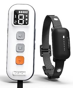 Zigpet Dog Training Collar with Remote Range 2000Ft, Dog Shock Collar with 3 Safe Training Modes, Beep, Shock, Vibration, Electric Shock Collar IP67 Waterproof Rechargeable for Large Medium Small Dogs