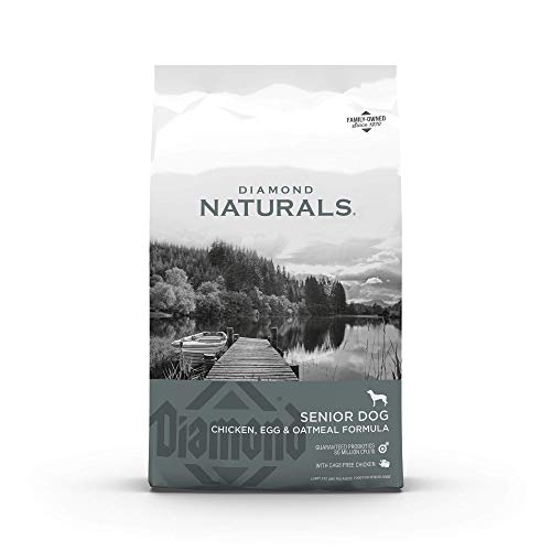 Diamond Naturals Senior Real Meat Recipe Natural Dry Dog Food With Real Cage Free Chicken, 35Lb