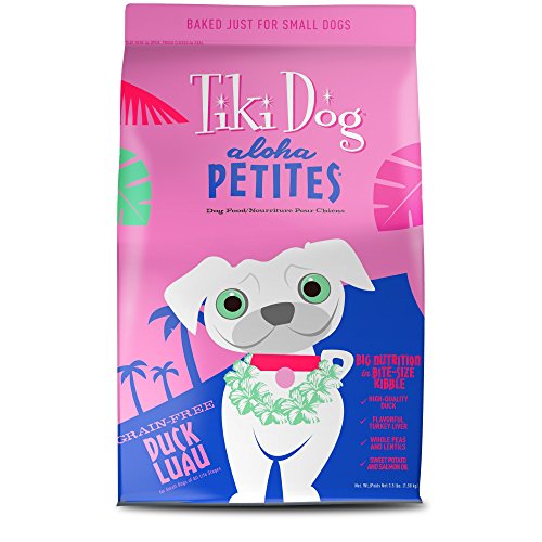 Tiki Dog Born Carnivore for Dogs, Savory Duck, Peas & Lentils Recipe, Grain Free Baked Kibble for Maximum Nutrition, For Adult Dogs and All Size Breed Dogs, 3.5 lbs Bag