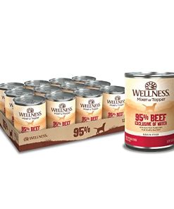 Wellness Natural Pet Food Wellness 95% Beef Natural Wet Grain Free Canned Dog Food, 13.2-Ounce Can (Pack of 12)