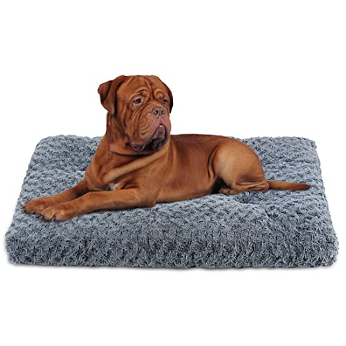 Washable Small Dog Bed,Dog beds for Small Dogs Plush Soft Pet Carrier Pad,Anti-Slip Dog Bed Mat for Large Medium Small Dogs and Cats,Fluffy Comfy Dog Kennel Pad.
