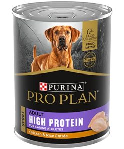 Purina Pro Plan Sport High Protein Chicken & Rice Entrée Wet Dog Food – (12) 13 Oz. Cans
