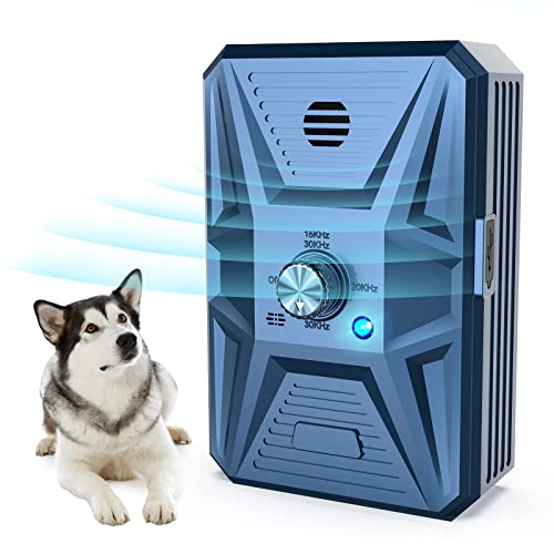 Dog Barking Control Device, 3Frequency Anti Barking Device, 33Ft Ultrasonic Dog Barking Deterrent, Rechargeable Stop Dog Barking Indoor Outdoor for Small Large Dogs Barking Control Device Anti Bark