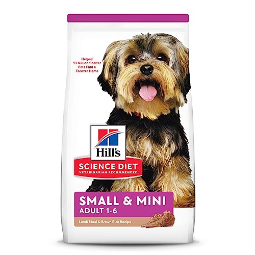 Hill’s Science Diet Dry Dog Food, Adult, Small & Mini Breed Dogs, Lamb Meal & Brown Rice, 15.5 lb. Bag