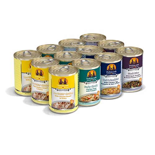 Weruva Classic Dog Food, Variety Pack, Baron’s Batch, Wet Dog Food, 14oz Cans (Pack of 12)