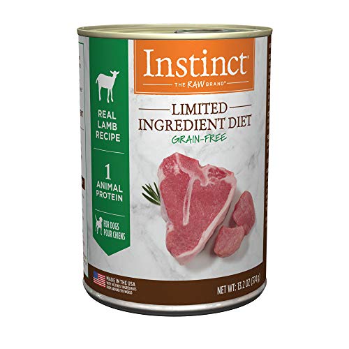 Instinct Limited Ingredient Diet Grain Free Real Lamb Recipe Natural Wet Canned Dog Food, 13.2 oz. Cans (Case of 6)