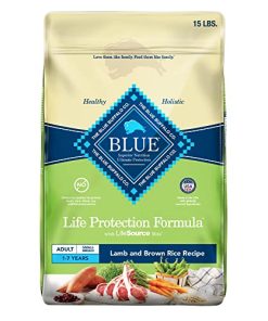 Blue Buffalo Small Breed Dog Food, Life Protection Formula, Natural Lamb & Brown Rice Flavor, Adult Dry Dog Food, 15 lb Bag