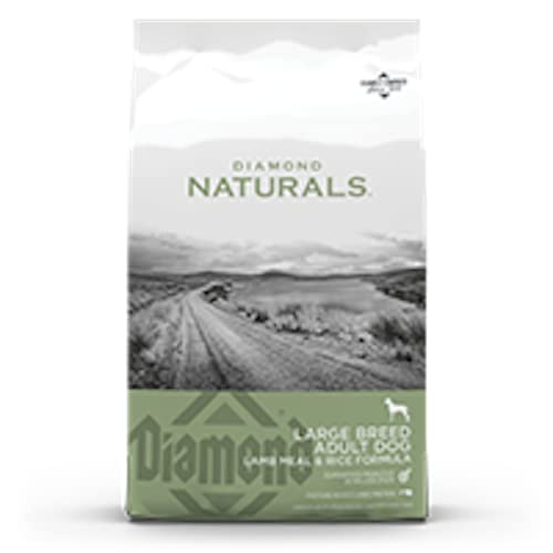Diamond Naturals Large Breed Adult Dry Dog Food Lamb Meal and Rice Formula with Protein from Real Lamb, Probiotics and Essential Nutrients to Support Balanced and Overall Health in Adult Dogs 40lb