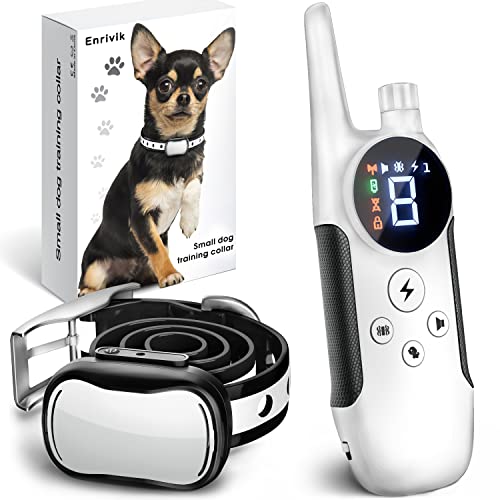 Extra Small Size Dog Training Collar with Remote for Small Dogs 5-15lbs and Puppies with Shock – Waterproof & 1000 Ft Range